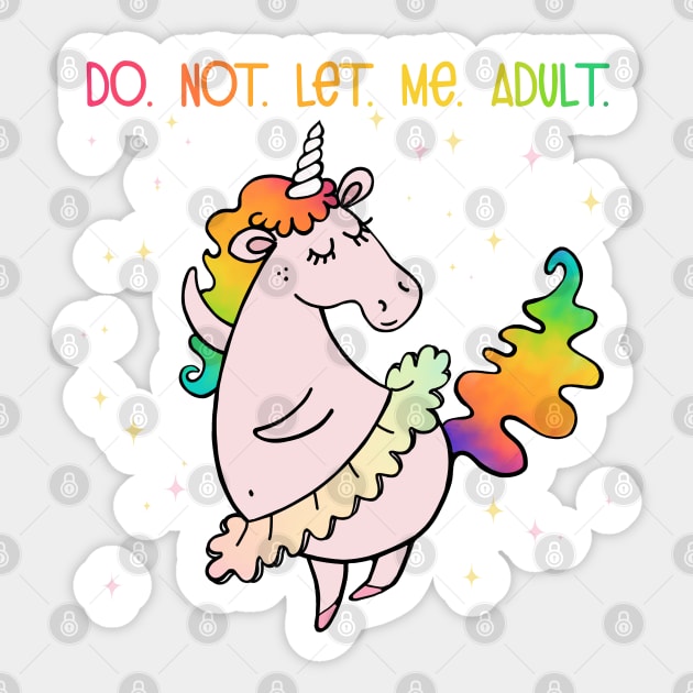 Dancing Unicorn sticker Sticker by marina63